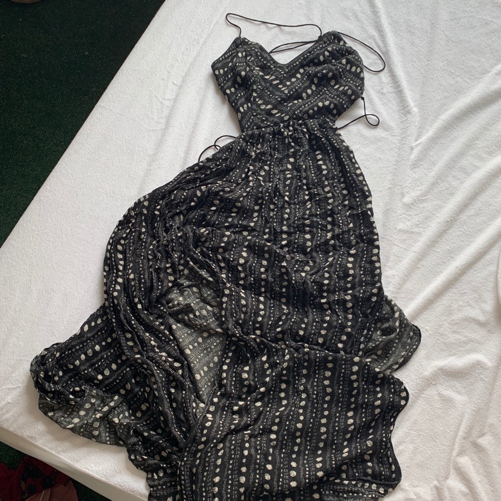 Ecote Double Slit Corset Maxi Dress